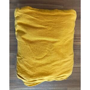 Bed Threads Tumeric 100% Linen Duvet Cover Queen